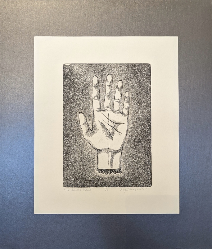 The Artist Hand Black by artist Alyssa Morgan